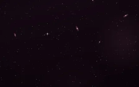Dahlia Void Deep Field — dark black and pink galaxy background