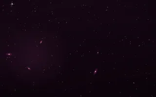 Fuchsia Storm Deep Field — dark black and pink galaxy background