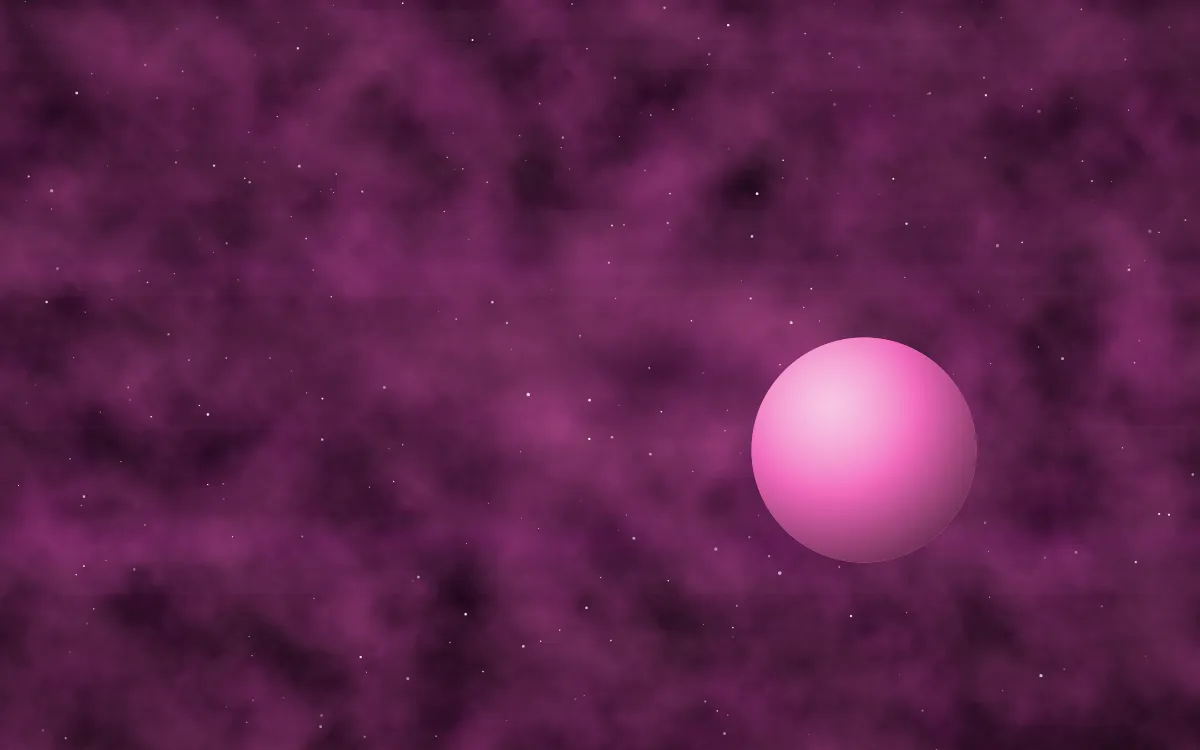 Fuchsia Storm Planetfall — dark black and pink galaxy background