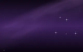 Heliotrope Wake Star Veil III — dark black and purple galaxy background, variation III