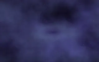 Iris Well Nebula III — dark black and blue galaxy background, variation III