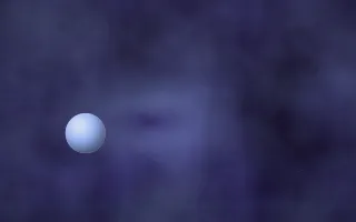 Iris Well Planetfall — dark black and blue galaxy background