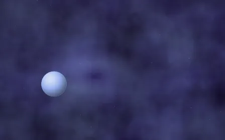 Iris Well Planetfall — dark black and blue galaxy background