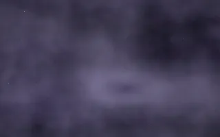 Lavender Shroud Nebula — dark black and blue galaxy background