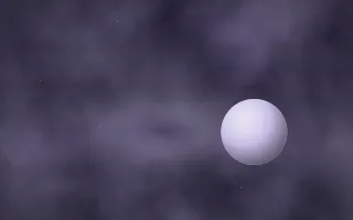 Lavender Shroud Planetfall — dark black and blue galaxy background