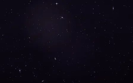 Lilac Halo Deep Field — dark black and purple galaxy background