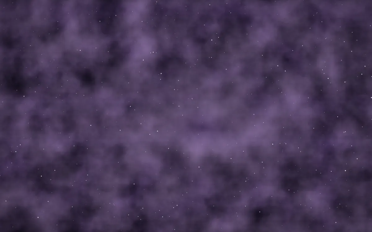 Lilac Halo Nebula — dark black and purple galaxy background
