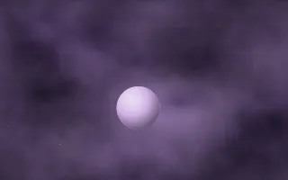 Lilac Halo Planetfall II — dark black and purple galaxy background, variation II