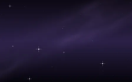Magellanic Violet Star Veil — dark black and purple galaxy background
