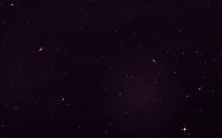 Magenta Shoal Deep Field — dark black and pink galaxy background