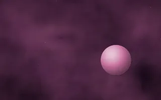 Mulberry Deep Planetfall II — dark black and pink galaxy background, variation II