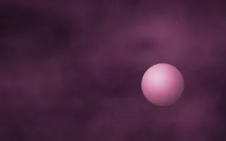 Mulberry Deep Planetfall III — dark black and pink galaxy background, variation III