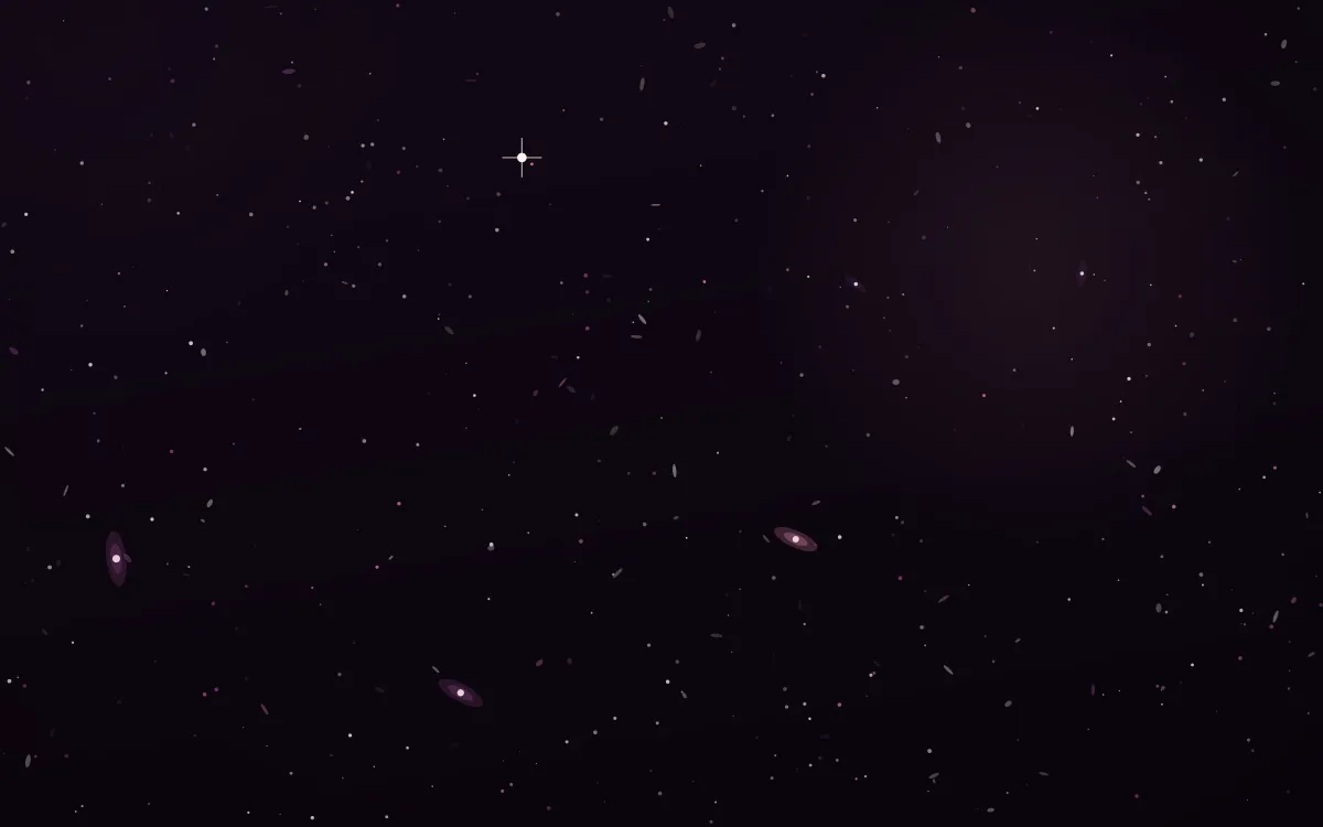 Orchid Ember Deep Field — dark black and pink galaxy background