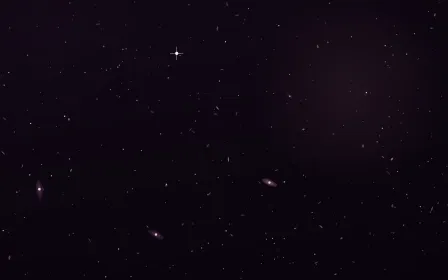 Orchid Ember Deep Field — dark black and pink galaxy background