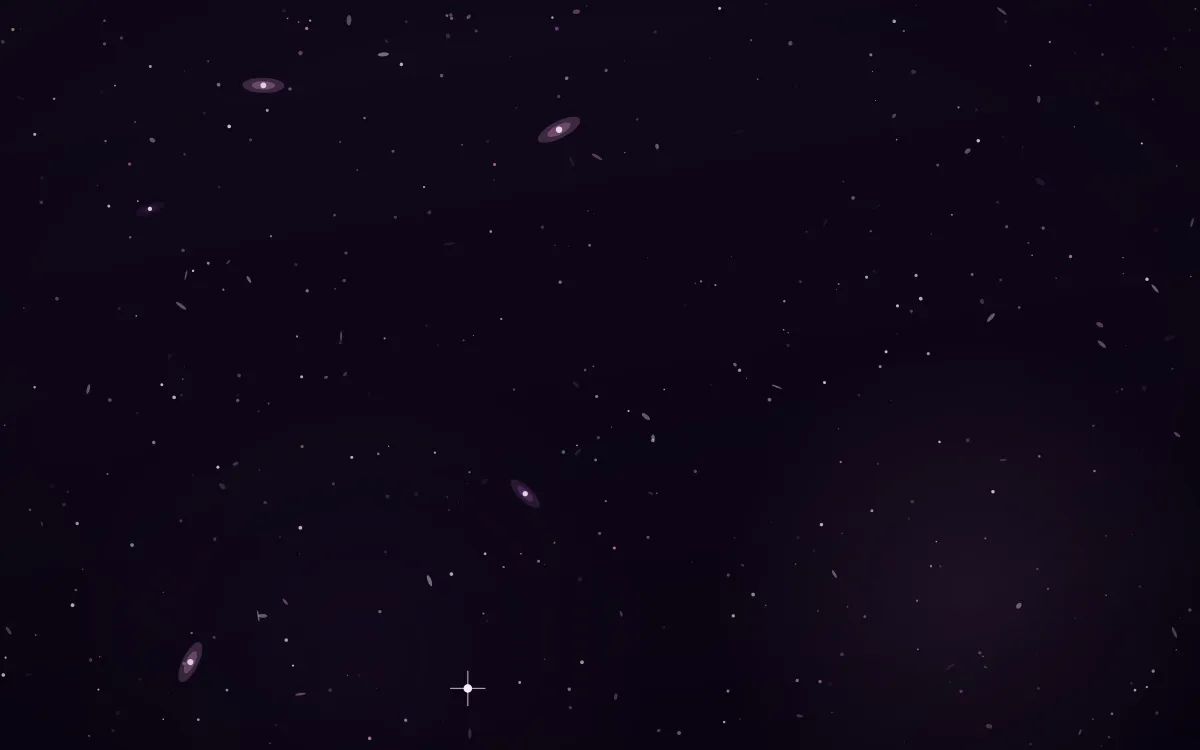 Orchid Veil Deep Field — dark black, purple and pink galaxy background