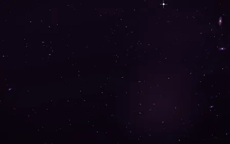 Phlox Current Deep Field — dark black, purple and pink galaxy background