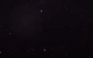 Plum Dust Deep Field — dark black and pink galaxy background