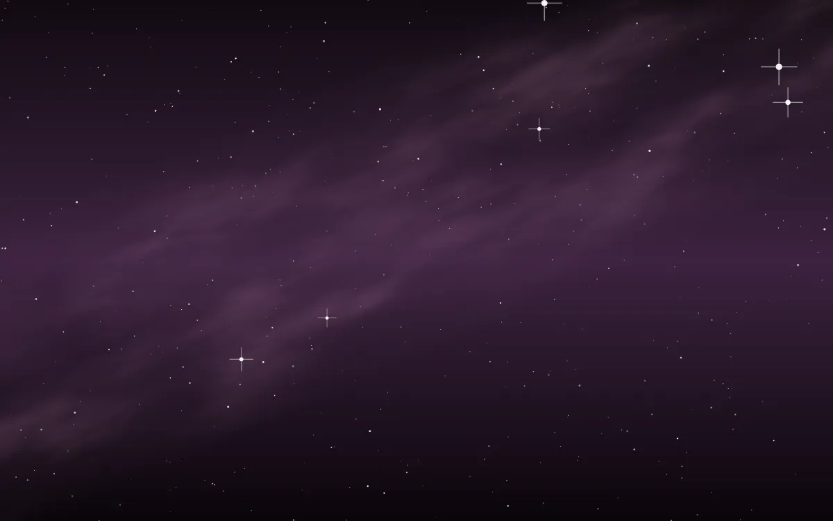 Plum Dust Star Veil — dark black, purple and pink galaxy background