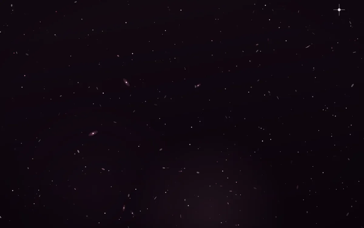 Rose Quartz Drift Deep Field — dark black and pink galaxy background