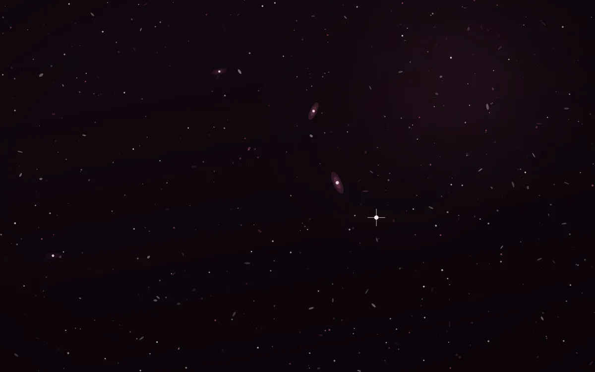 Winedark Drift Deep Field — dark black and pink galaxy background