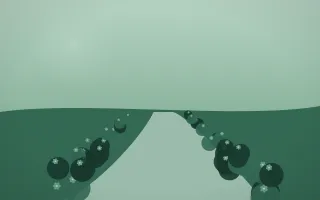 Emerald Mist Garden V — dark green garden background, variation V