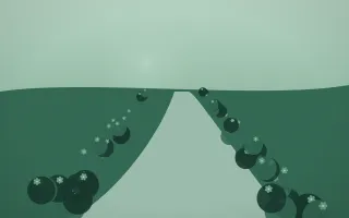 Emerald Mist Garden VI — dark green garden background, variation VI