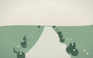 First Light Garden II — light beige and green garden background, variation II