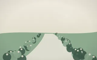First Light Garden X — light beige and green garden background, variation X