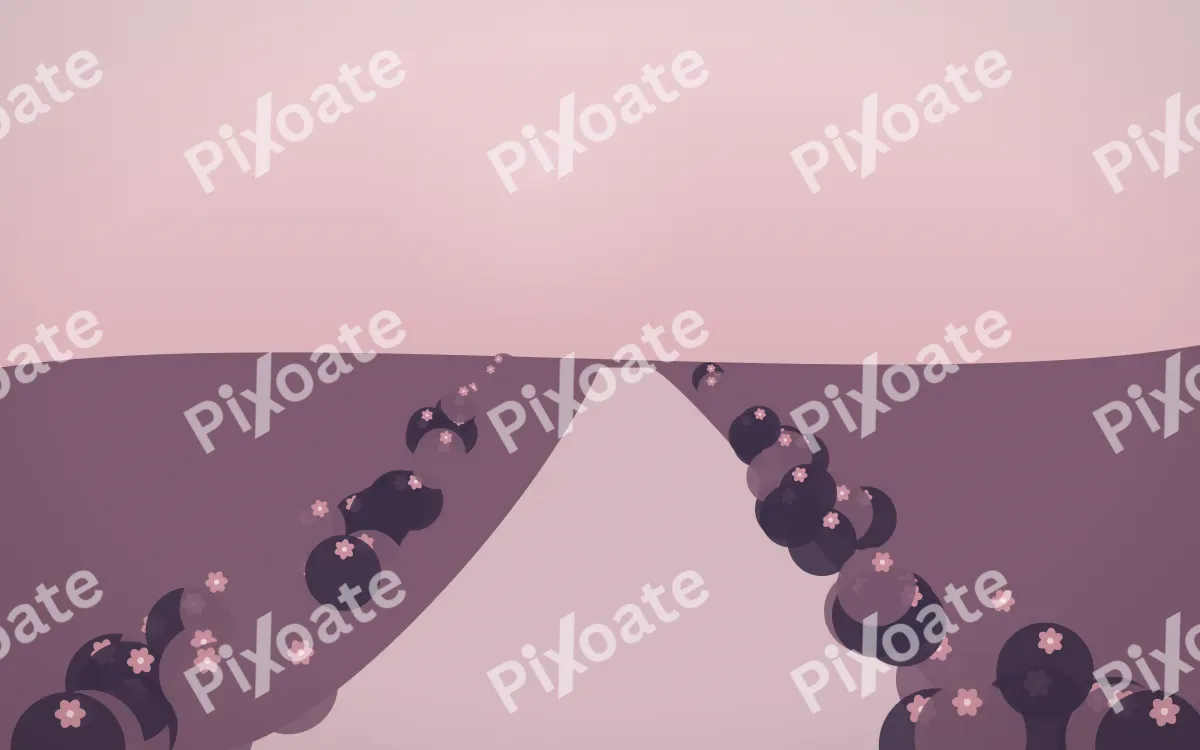 Garden Signature — colourful red, pink and purple garden background