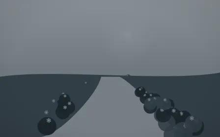 Storm Light Garden — dark grey and blue garden background