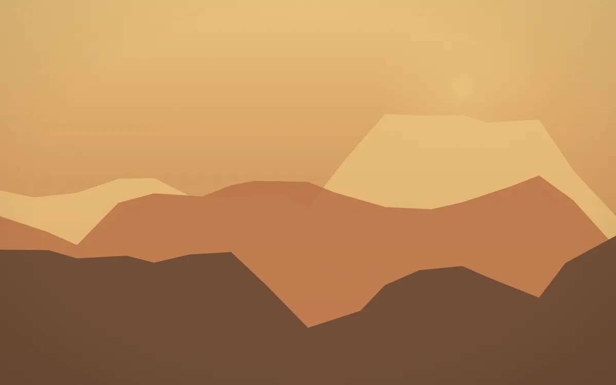 Autumn Glow Glacier — colourful orange, brown and grey glacier background