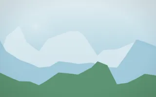 Clear Day Glacier VII — light blue and green glacier background, variation VII