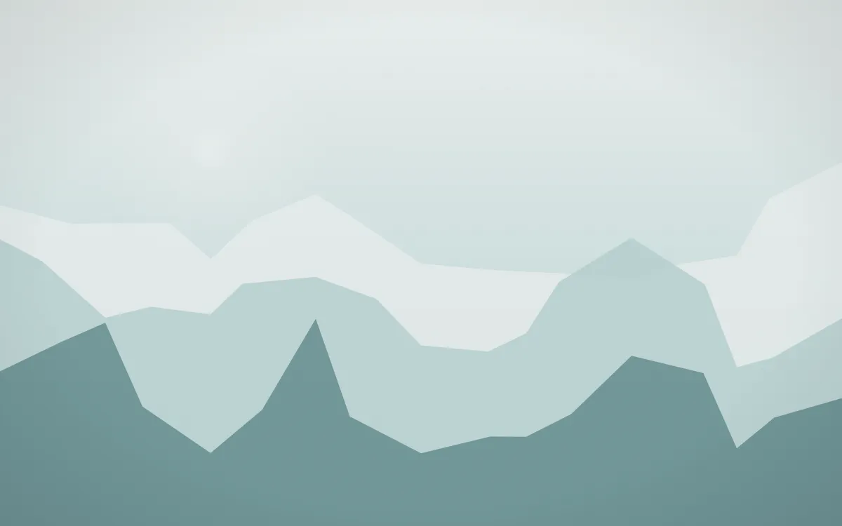 Coastal Mist Glacier — light white and teal glacier background