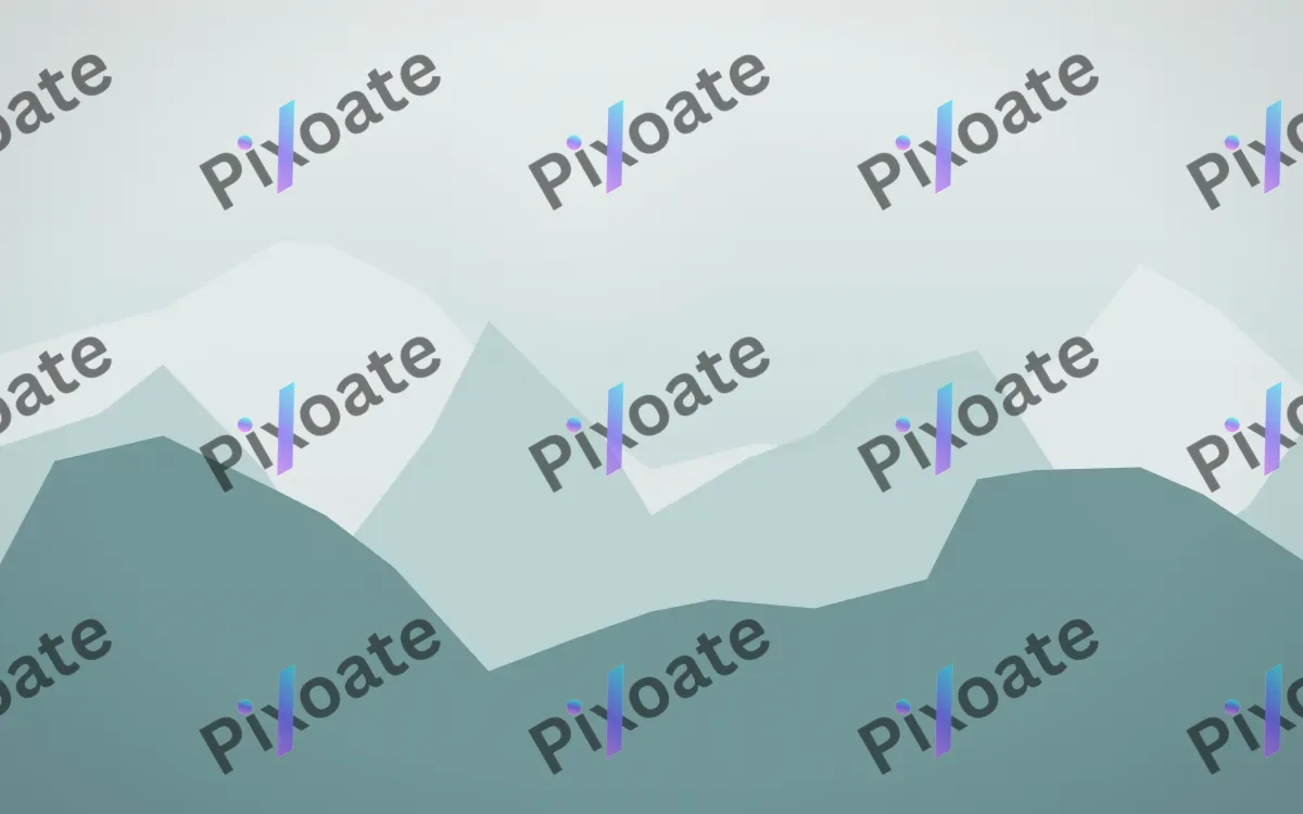Glacier Signature — light white and teal glacier background