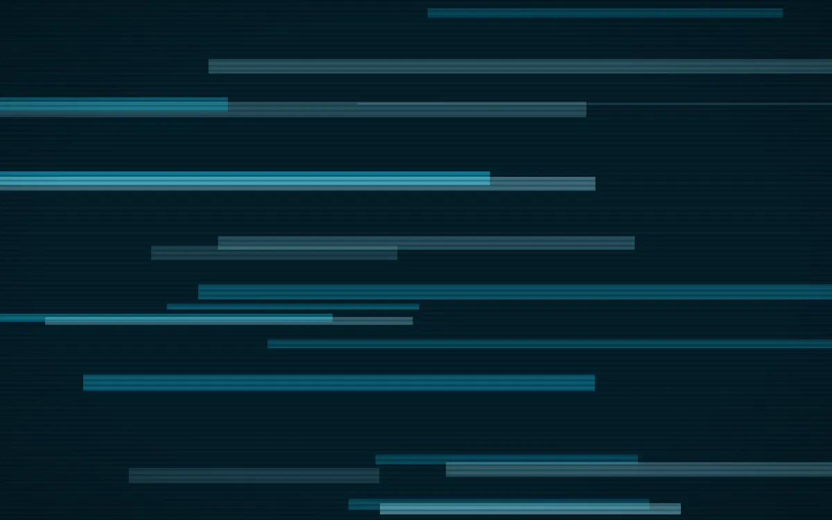 Aqua Signal Static — dark black and teal glitch background