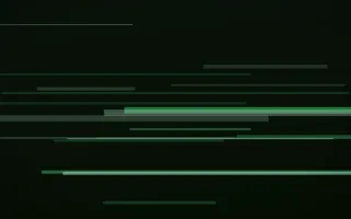 Retro Terminal II — dark black and green glitch background, variation II