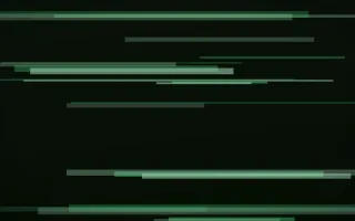 Retro Terminal III — dark black and green glitch background, variation III