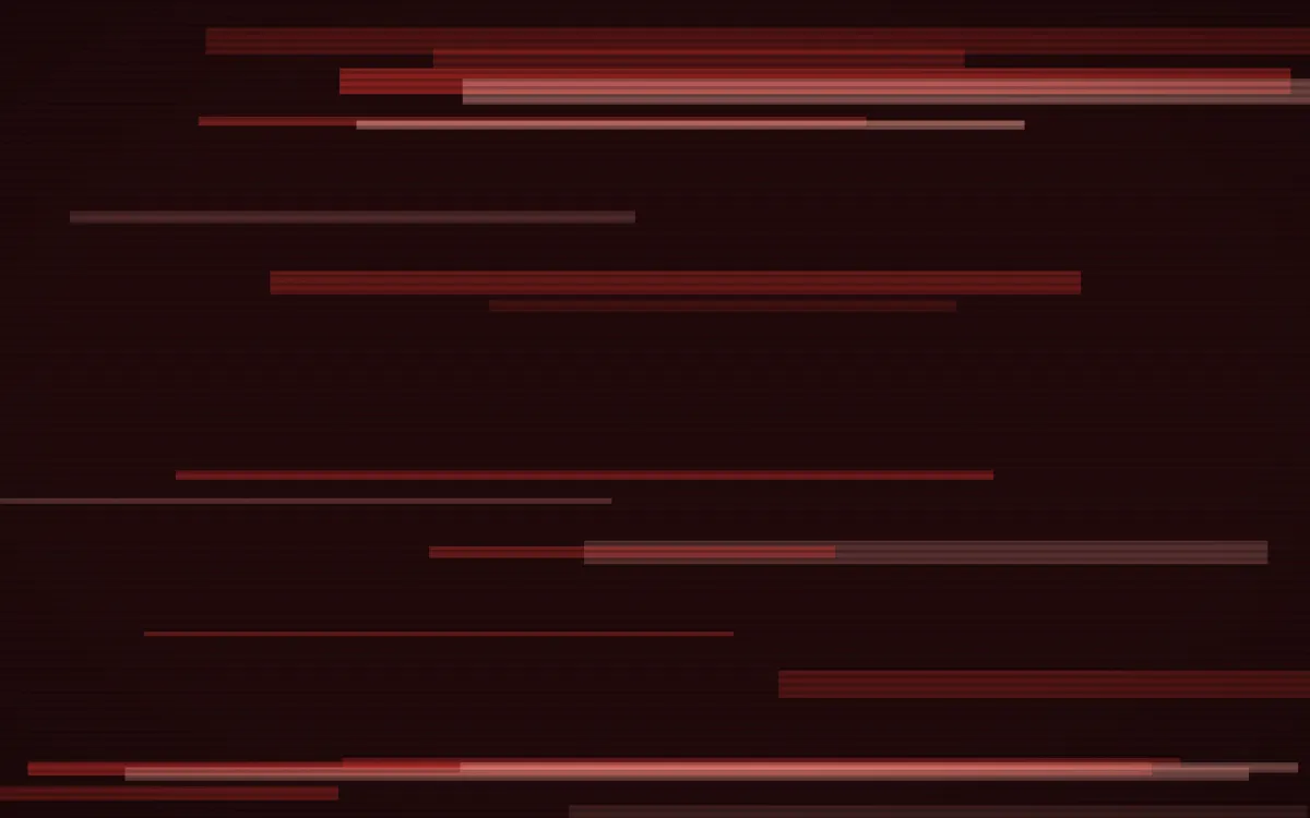 Signal Red Static — dark black and red glitch background