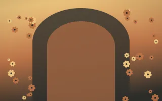 Autumn Glow Gothic Romance II — colourful orange, brown and grey gothic-romance background, variation II