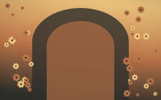 Autumn Glow Gothic Romance IV — colourful orange, brown and grey gothic-romance background, variation IV