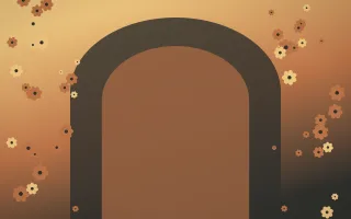 Autumn Glow Gothic Romance IX — colourful orange, brown and grey gothic-romance background, variation IX