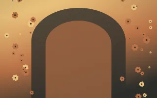 Autumn Glow Gothic Romance V — colourful orange, brown and grey gothic-romance background, variation V