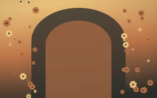 Autumn Glow Gothic Romance VI — colourful orange, brown and grey gothic-romance background, variation VI