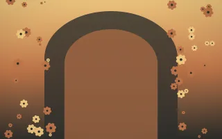 Autumn Glow Gothic Romance VII — colourful orange, brown and grey gothic-romance background, variation VII