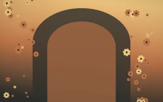 Autumn Glow Gothic Romance VIII — colourful orange, brown and grey gothic-romance background, variation VIII