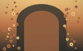 Autumn Glow Gothic Romance XI — colourful orange, brown and grey gothic-romance background, variation XI