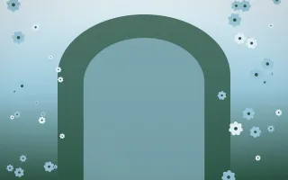 Clear Day Gothic Romance III — light blue and green gothic-romance background, variation III