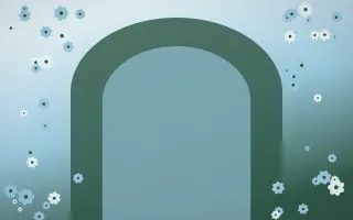 Clear Day Gothic Romance IX — light blue and green gothic-romance background, variation IX