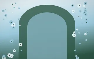 Clear Day Gothic Romance X — light blue and green gothic-romance background, variation X