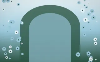 Clear Day Gothic Romance XI — light blue and green gothic-romance background, variation XI